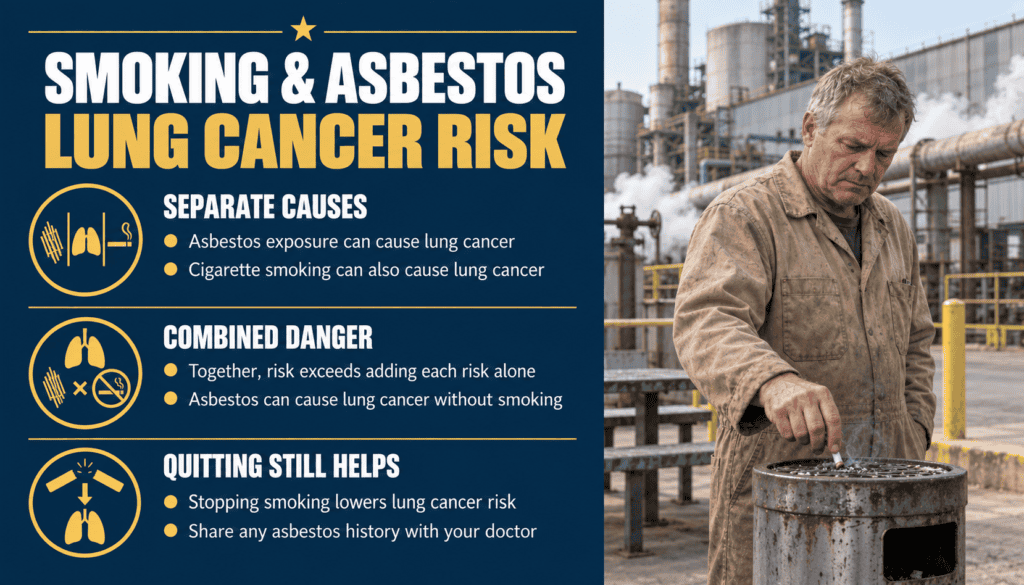 Smoking and Asbestos Lung Cancer Risk - Mesothelioma