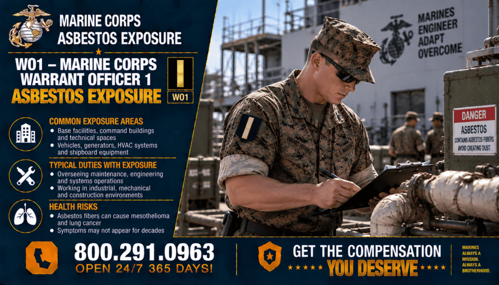 WO1 – Marine Corps Warrant Officer 1 Asbestos Exposure - Mesothelioma