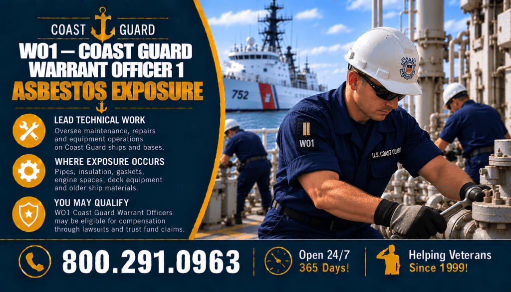 WO1 — Coast Guard Warrant Officer 1 Asbestos Exposure - Mesothelioma