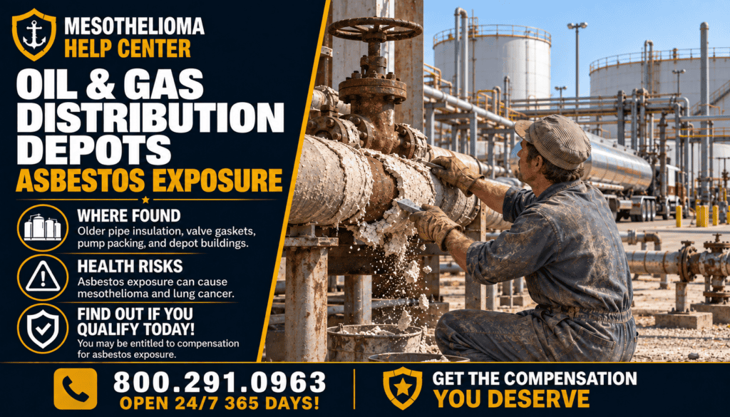 Asbestos exposure at oil & gas depots