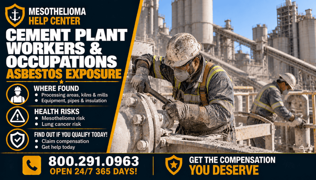 Cement Plant Workers & Occupations Asbestos Exposure - Mesothelioma