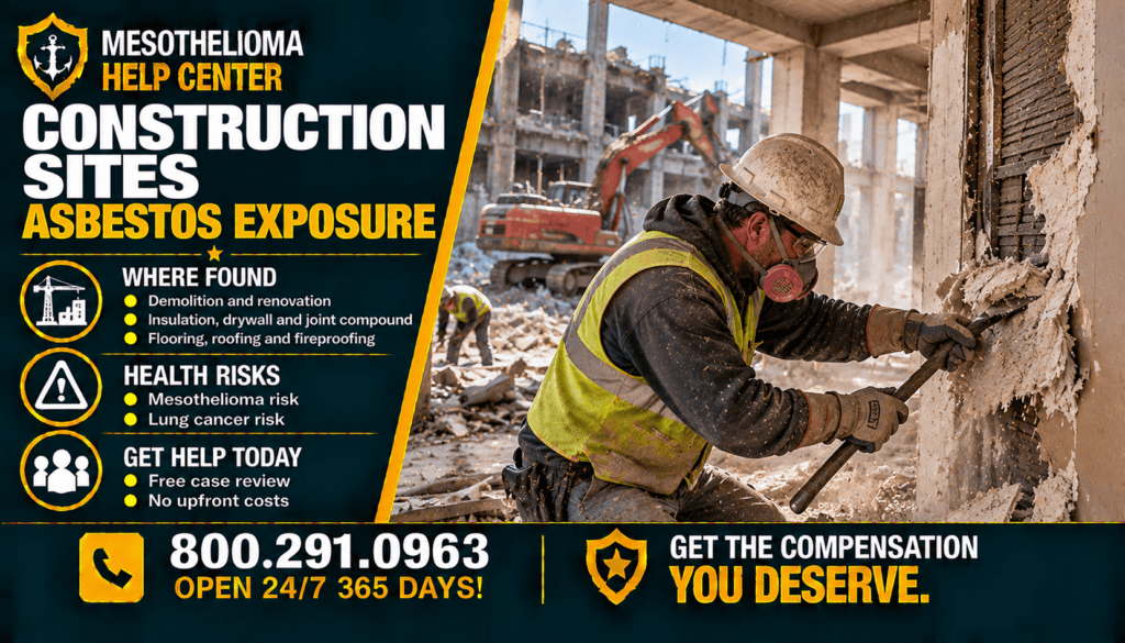 Construction Sites Asbestos Exposure - Mesothelioma