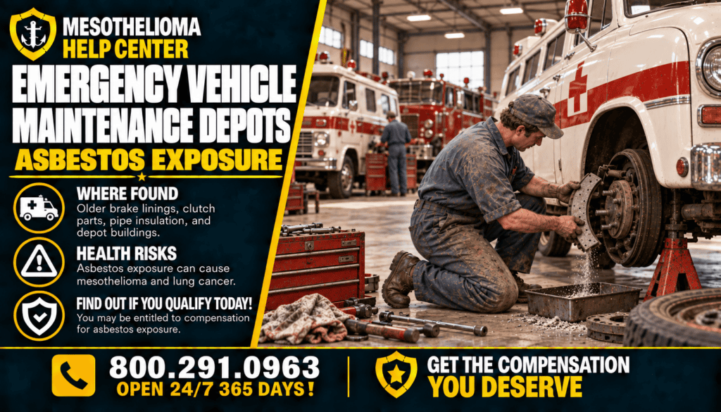 Emergency vehicle brake maintenance Asbestos Exposure