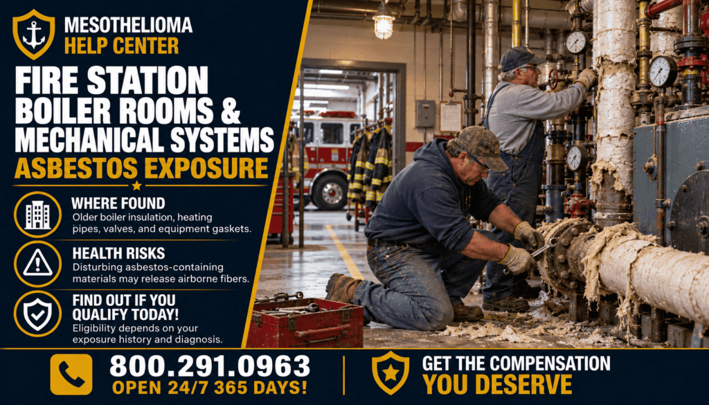 Fire Station Boiler Rooms & Mechanical Systems Asbestos Exposure - Mesothelioma