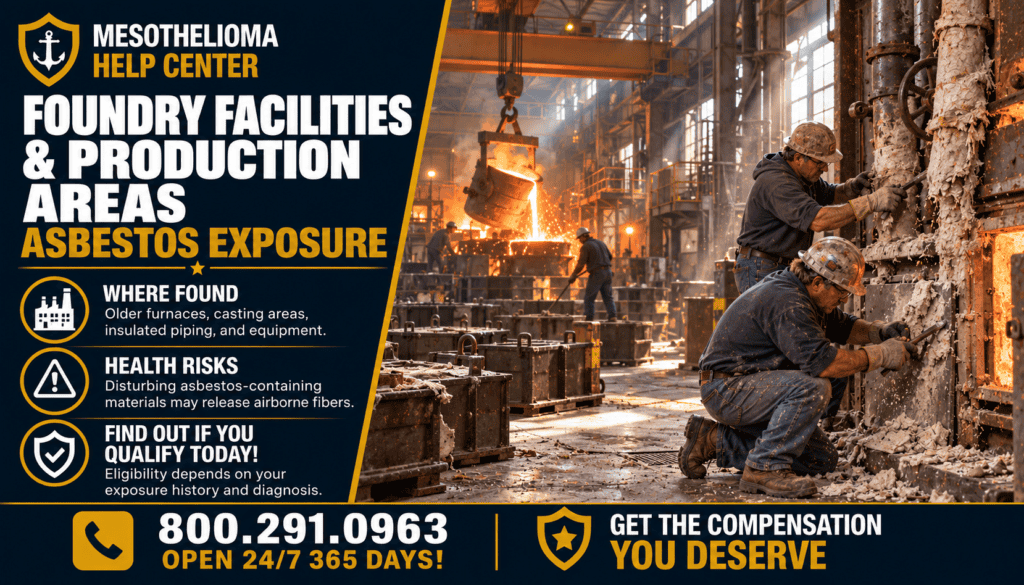 Foundry Facilities & Production Areas Asbestos Exposure - Mesothelioma