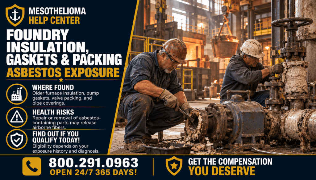 Foundry Insulation, Gaskets & Packing Asbestos Exposure