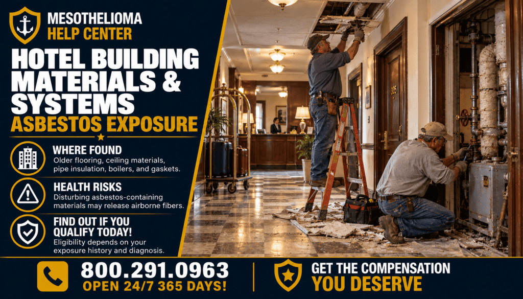 Hotel Building Materials & Systems Asbestos Exposure - Mesothelioma