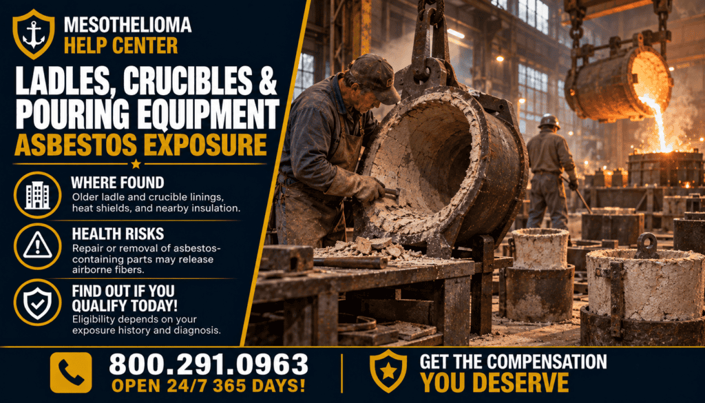 Ladles, Crucibles & Pouring Equipment Asbestos Exposure - Mesothelioma Cancer