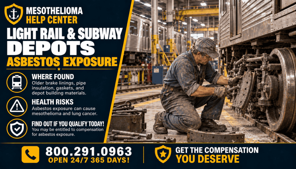 Light Rail & Subway Depots Asbestos Exposure