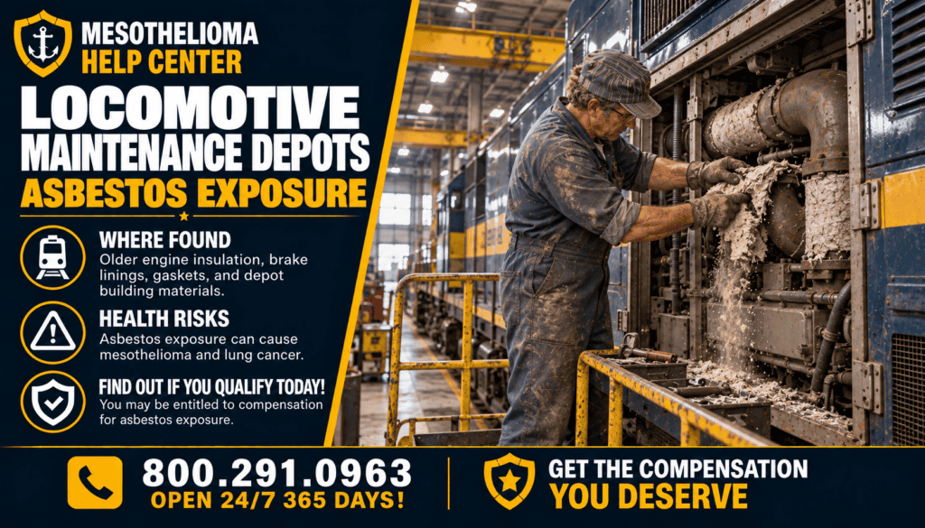 Locomotive Maintenance Depots Asbestos Exposure