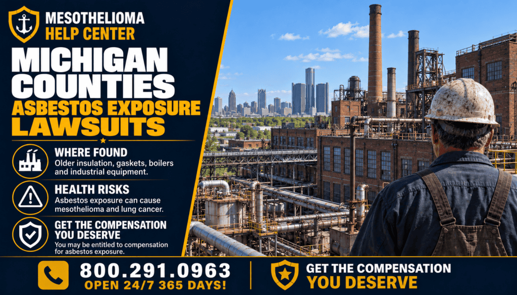 Michigan Counties Asbestos Exposure Lawsuits