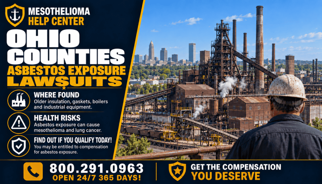 Ohio Counties Asbestos Exposure Lawsuits