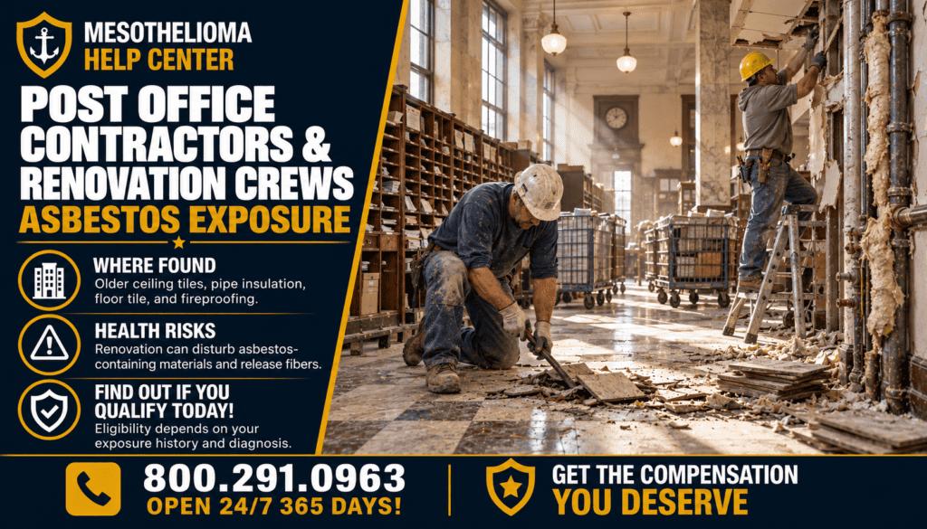Post Office Contractors & Renovation Crews Asbestos Exposure