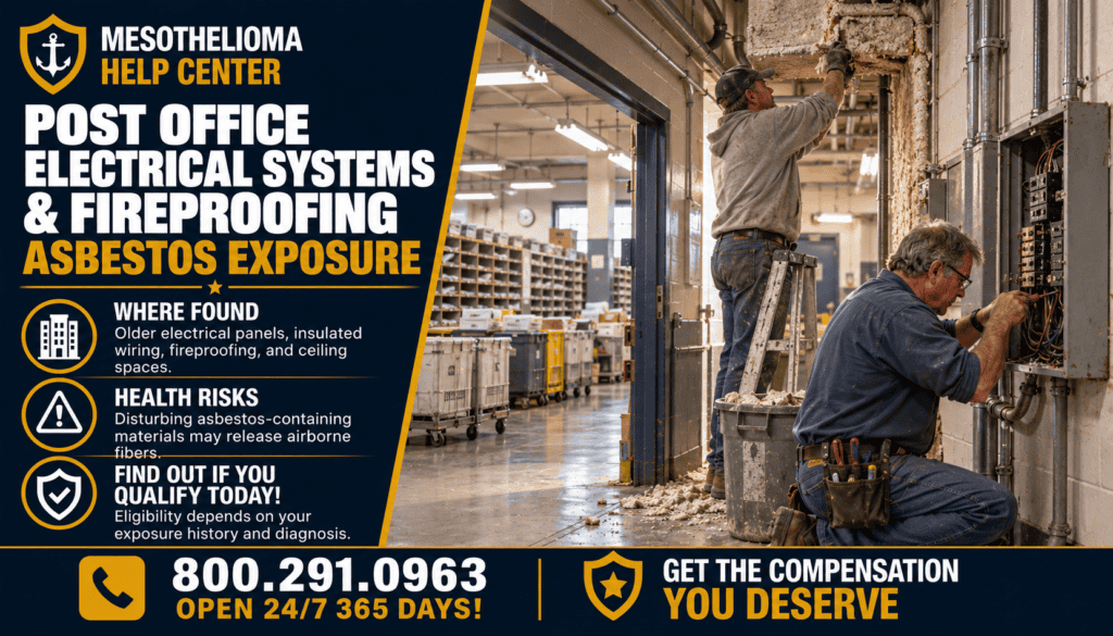 Post Office Electrical Systems & Fireproofing Asbestos Exposure