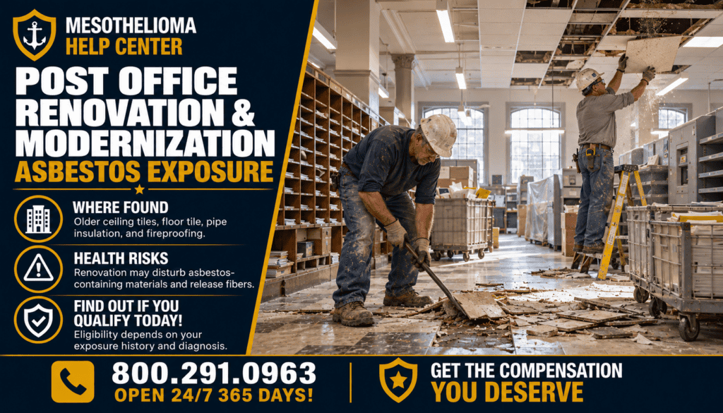 Post Office Renovation & Modernization Asbestos Exposure