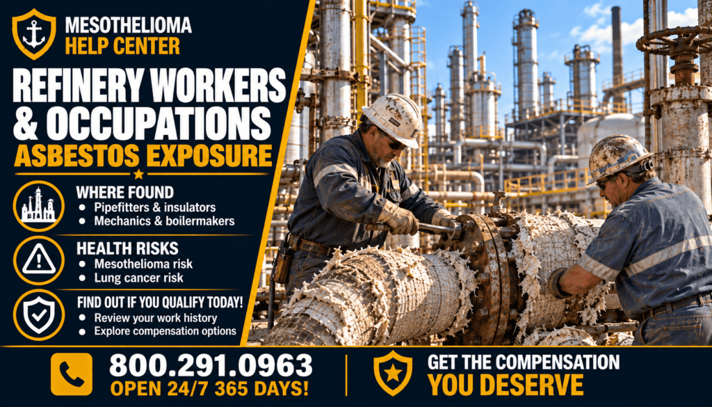 Refinery Workers & Occupations Asbestos Exposure - Mesothelioma