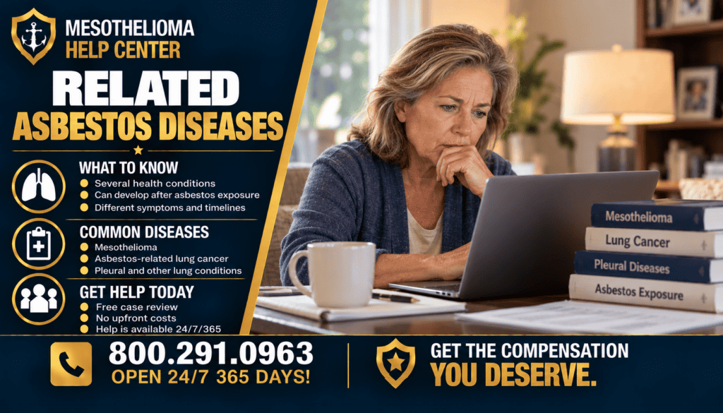 Related Asbestos Diseases, Mesothelioma, Lung Cancer, Asbestosis