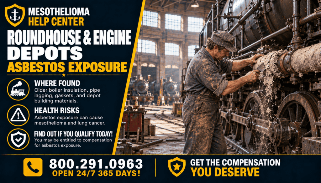 Roundhouse & Engine Depots Asbestos Exposure Mesothelioma