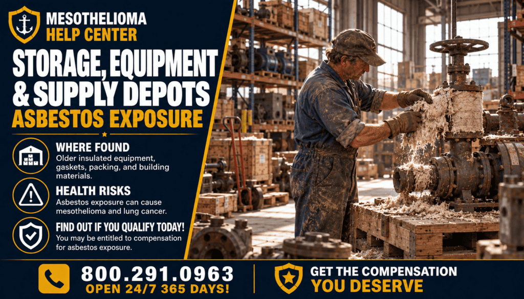 Storage, Equipment & Supply Depots Asbestos Exposure