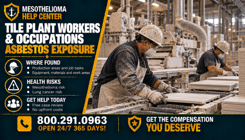 Tile Plant Workers & Occupations Asbestos Exposure - Mesothelioma