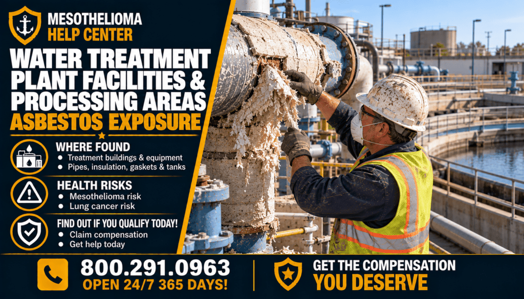 Water Treatment Plant Facilities & Processing Areas Asbestos Exposure