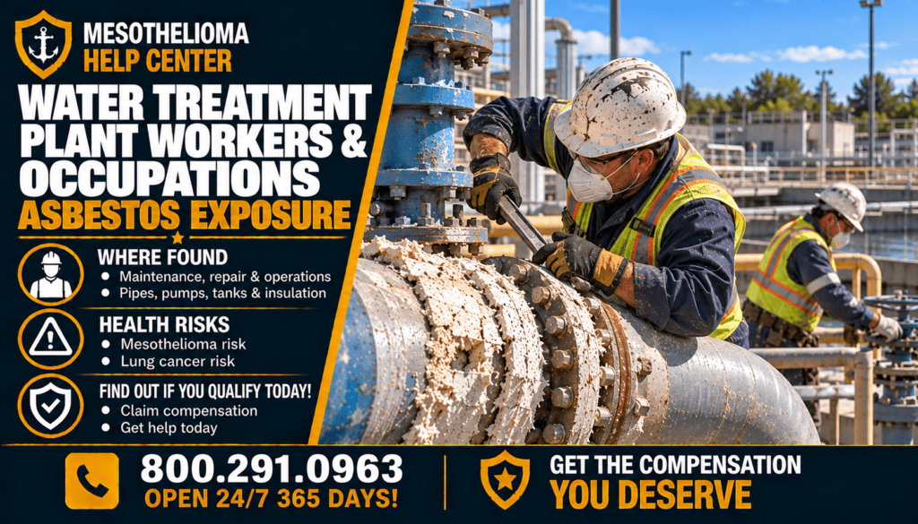 Water Treatment Plant Workers & Occupations Asbestos Exposure - Mesothelioma
